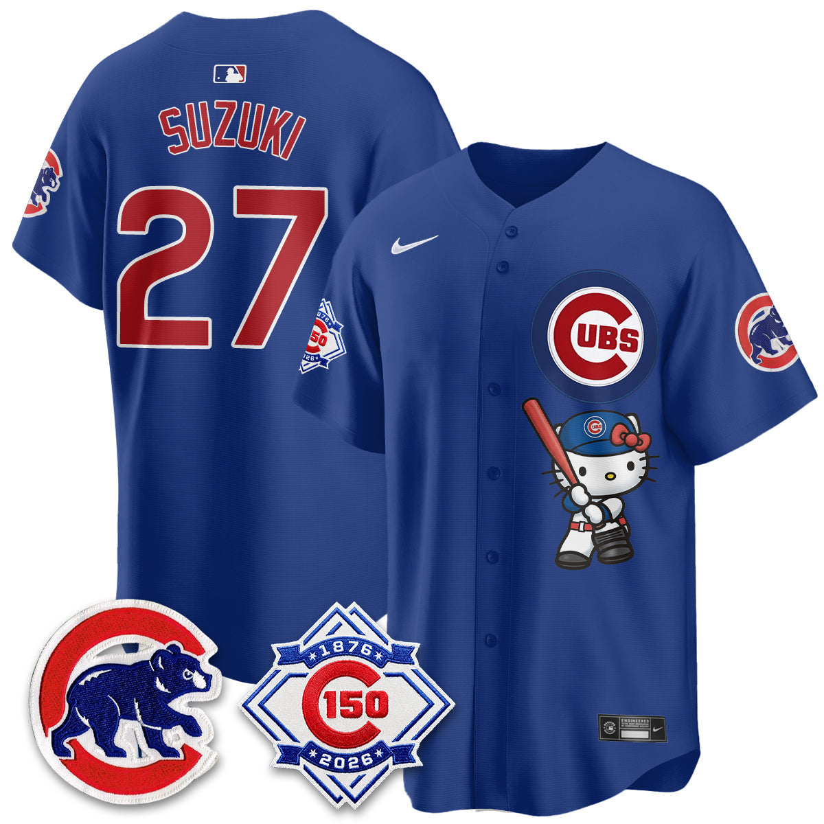 Chicago Cubs x Meow KT Vapor Premier Limited Jersey - All Stitched