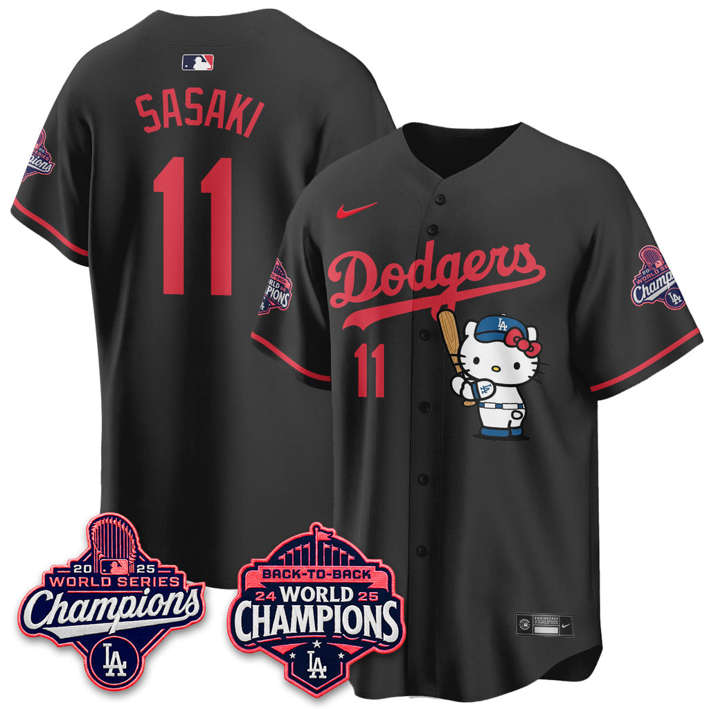 Los Angeles Dodgers x Hello Kitty Night 2026 Vapor Jersey - All Stitched