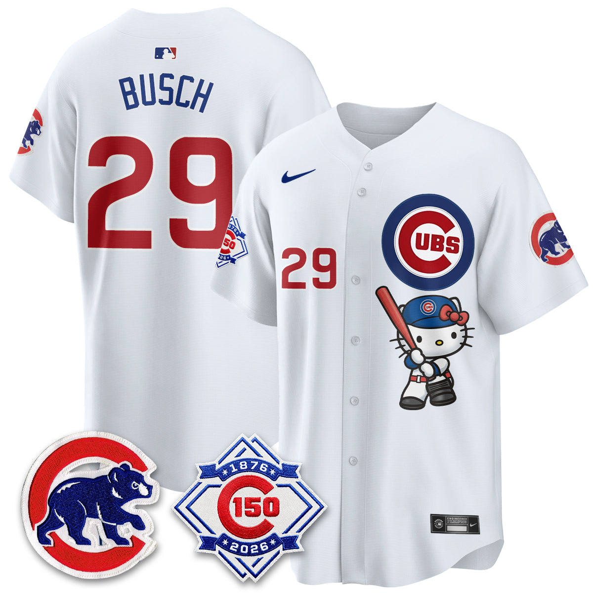 Chicago Cubs x Meow KT Vapor Premier Limited Jersey - All Stitched