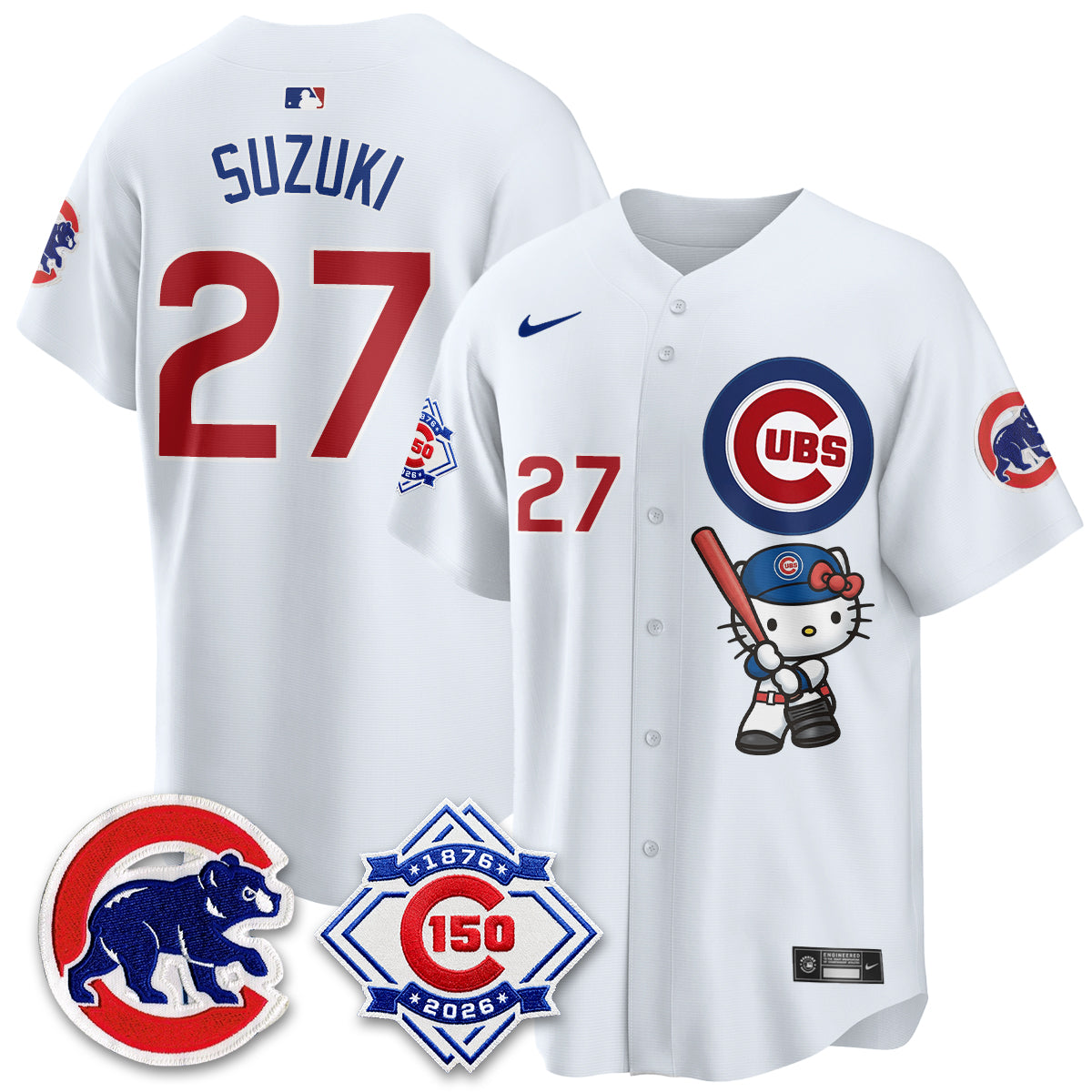 Chicago Cubs x Meow KT Vapor Premier Limited Jersey - All Stitched