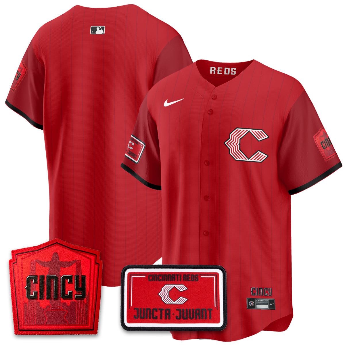 Cincinnati Reds 2026 City Connect Limited Premier Vapor Jersey - All Stitched