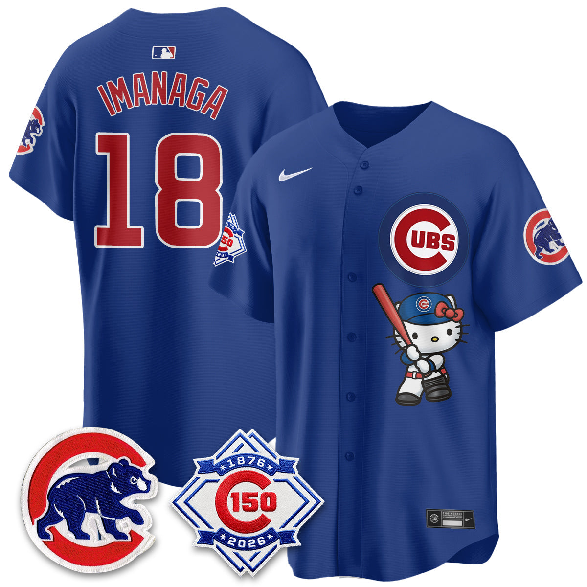 Chicago Cubs x Meow KT Vapor Premier Limited Jersey - All Stitched