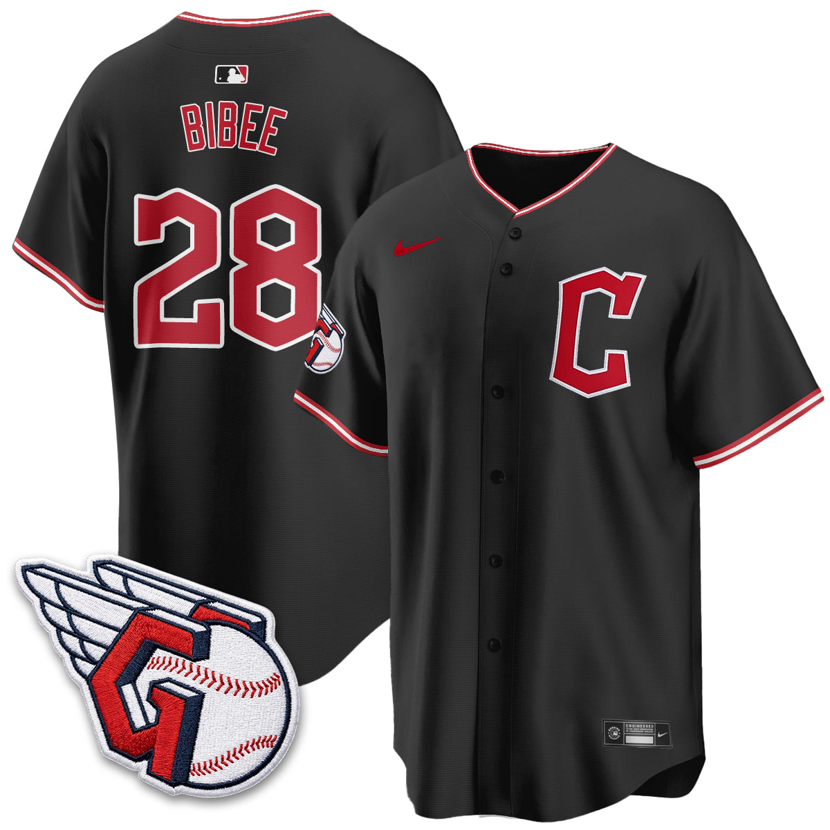 Cleveland Guardians 2026 Black Out Style Limited Vapor Jersey - All Stitched