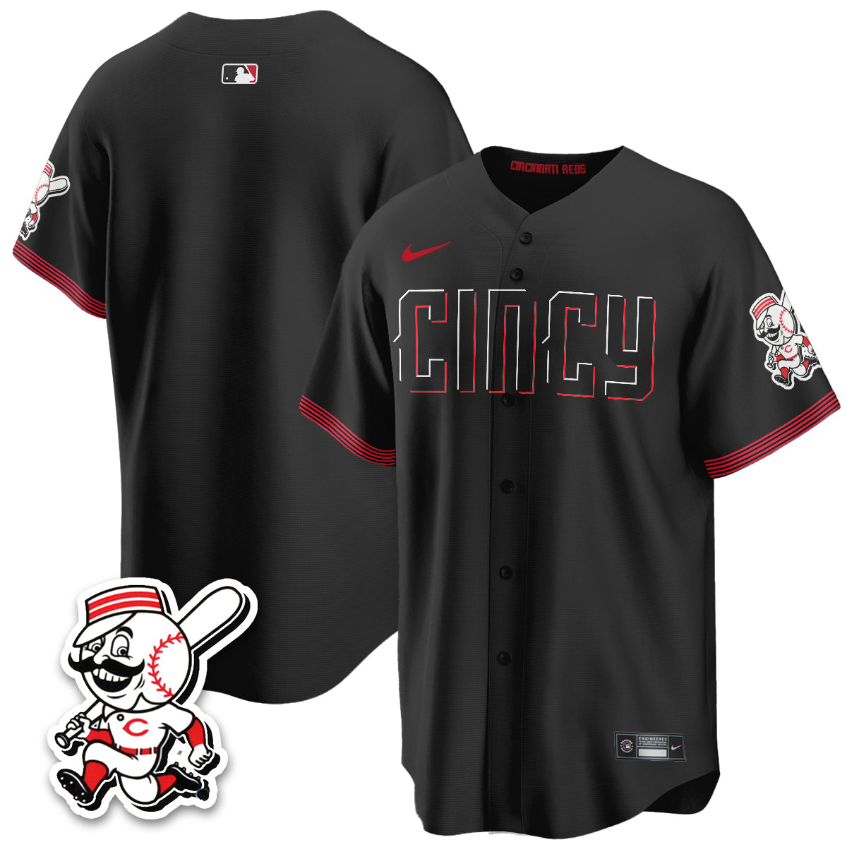 Cincinnati Reds 2026 City Connect Limited Vapor Jersey - All Stitched