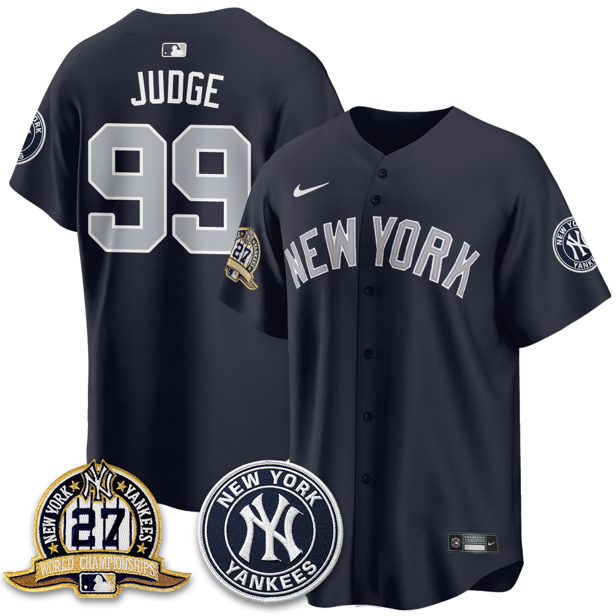 New York Yankees Alternate Jersey - All Stitched
