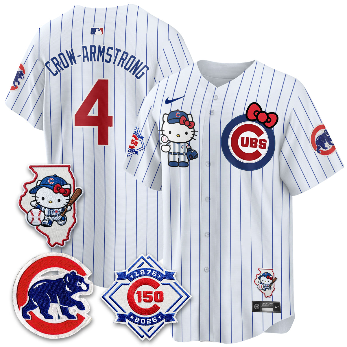 Chicago Cubs x Meow KT Vapor Premier Limited Jersey - All Stitched V2