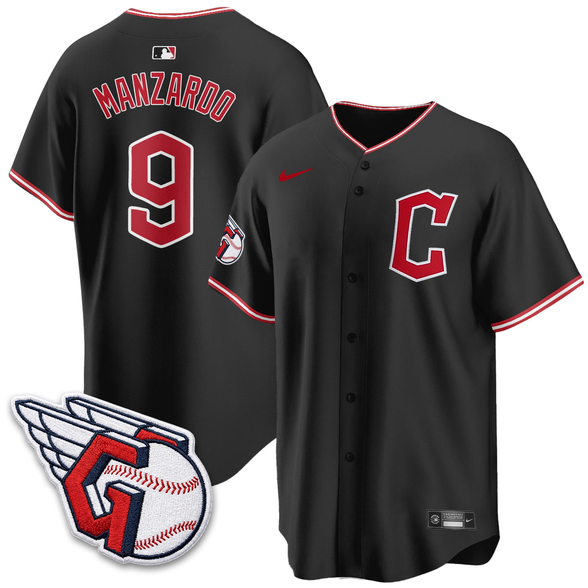 Cleveland Guardians 2026 Black Out Style Limited Vapor Jersey - All Stitched