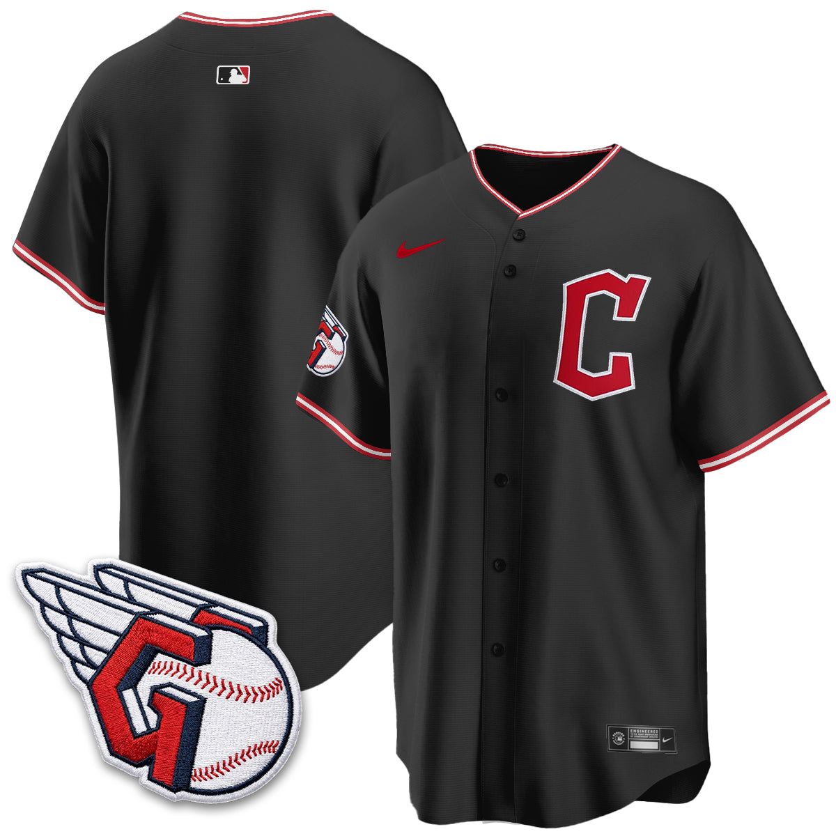 Cleveland Guardians 2026 Black Out Style Limited Vapor Jersey - All Stitched