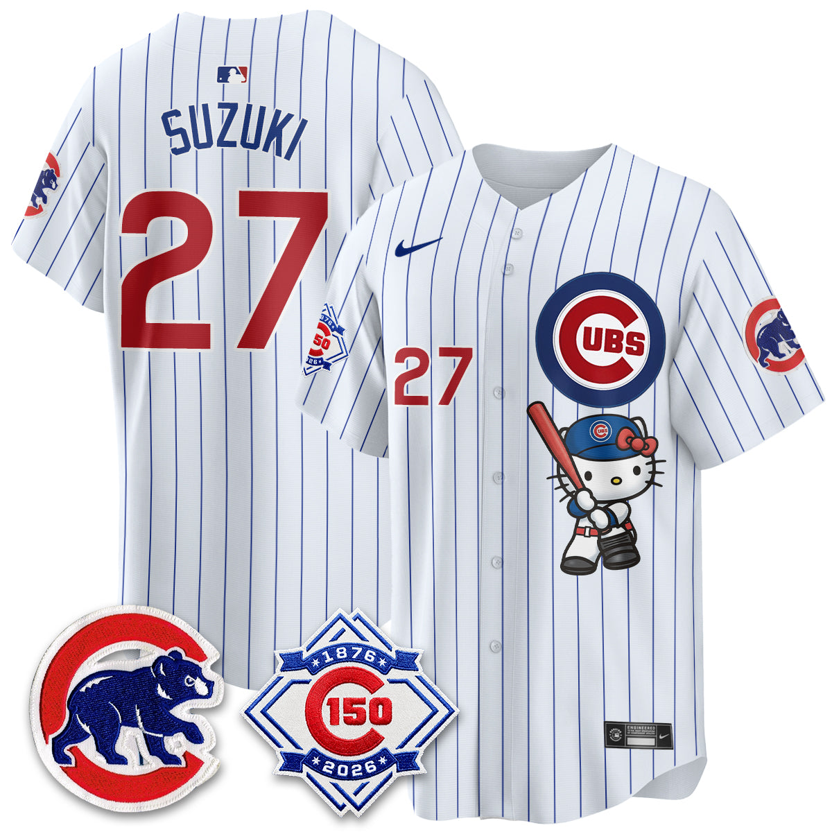 Chicago Cubs x Meow KT Vapor Premier Limited Jersey - All Stitched