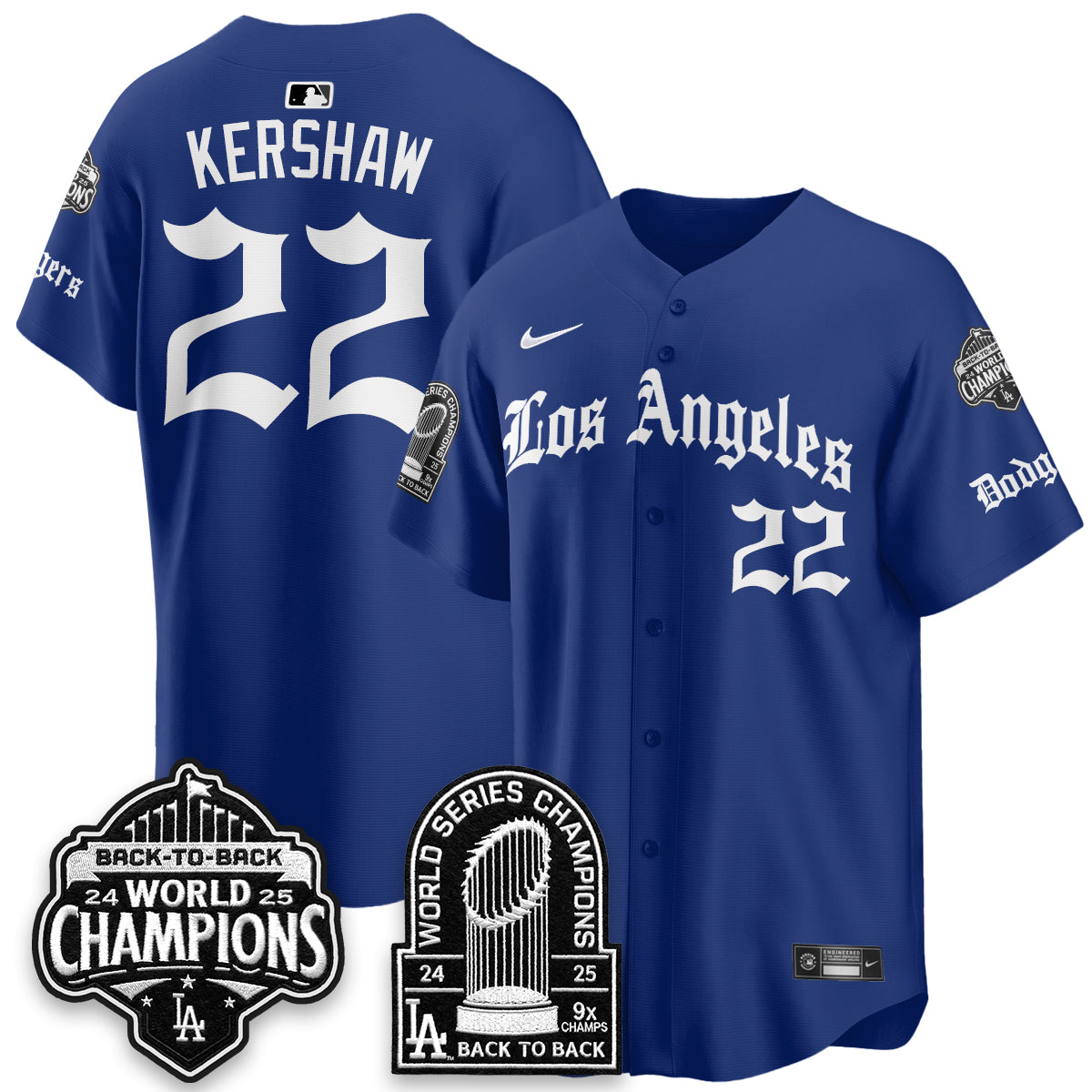 LAD WS Champions Back 2 Back Patch Vapor Premier Limited Gothic Edition Jersey - Stitched