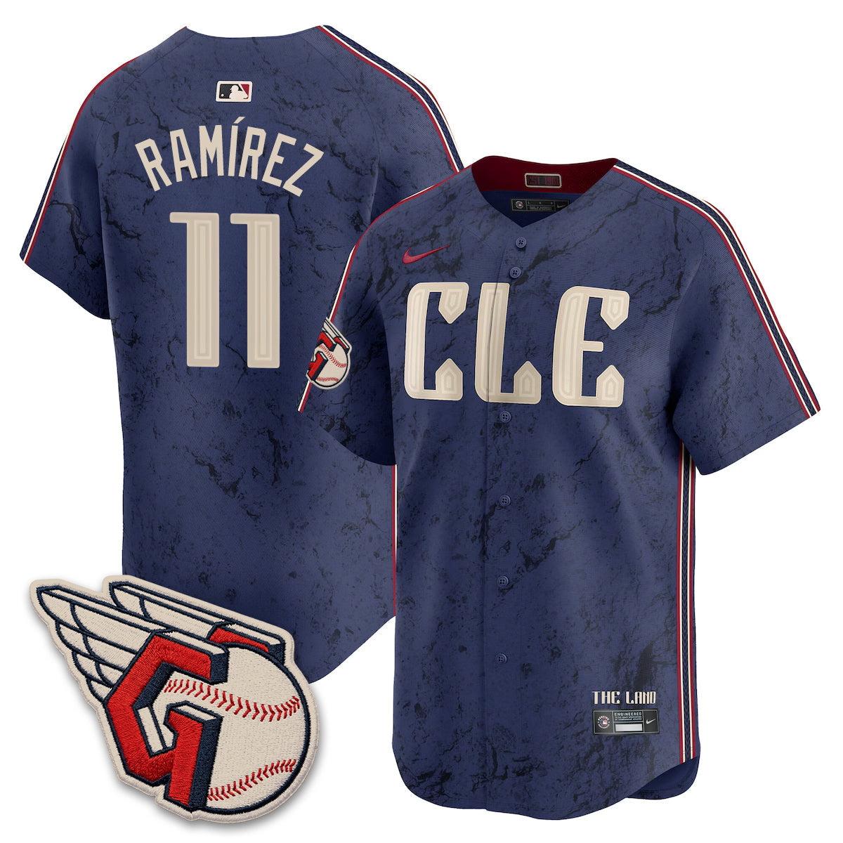 Cleveland Guardians 2026 Black Out Style Limited Vapor Jersey - All Stitched