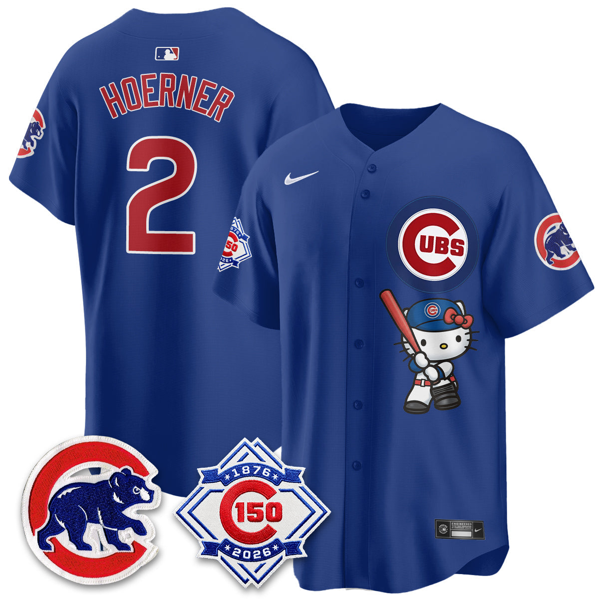 Chicago Cubs x Meow KT Vapor Premier Limited Jersey - All Stitched