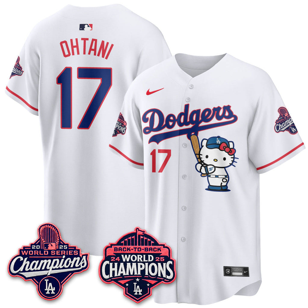 Los Angeles Dodgers x Hello Kitty Night 2026 Vapor Jersey - All Stitched