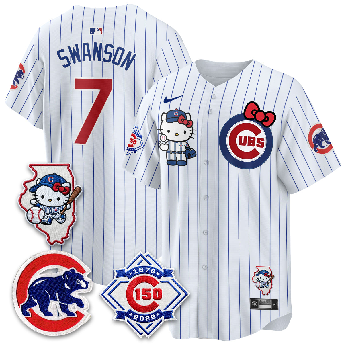 Chicago Cubs x Meow KT Vapor Premier Limited Jersey - All Stitched V2