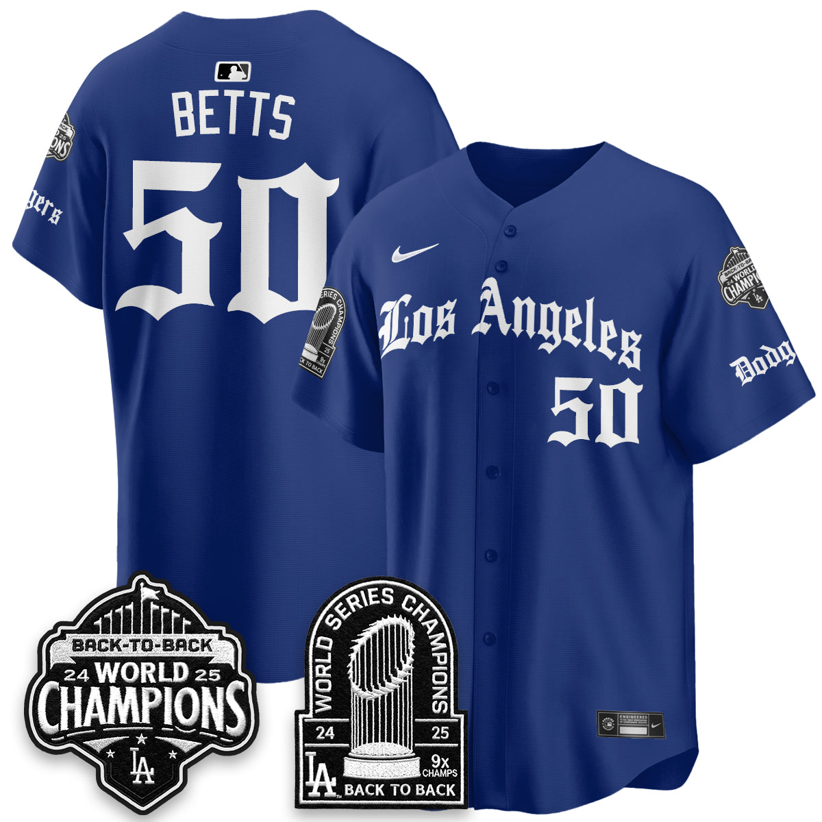 LAD WS Champions Back 2 Back Patch Vapor Premier Limited Gothic Edition Jersey - Stitched