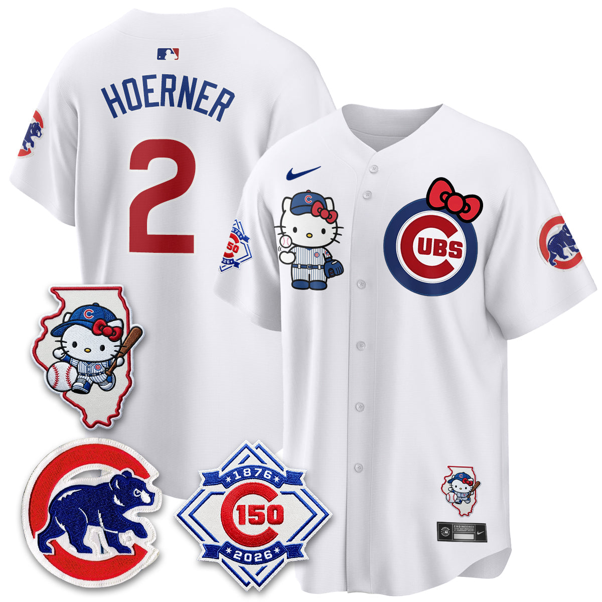 Chicago Cubs x Meow KT Vapor Premier Limited Jersey - All Stitched V2