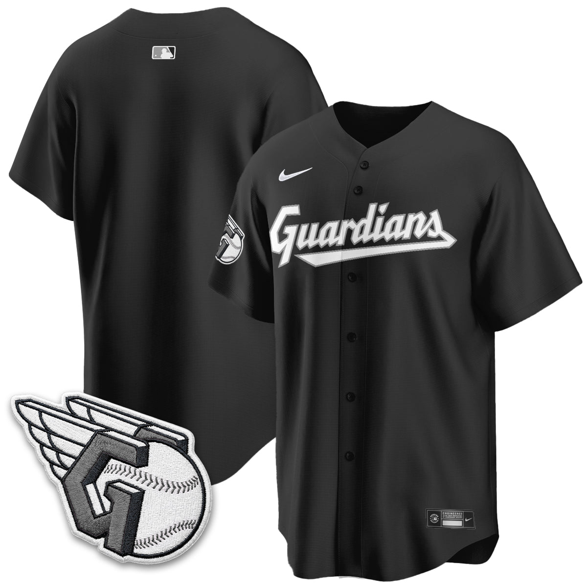 Cleveland Guardians 2026 Black Out Style Limited Vapor Jersey - All Stitched
