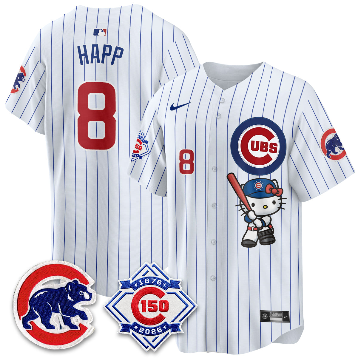 Chicago Cubs x Meow KT Vapor Premier Limited Jersey - All Stitched