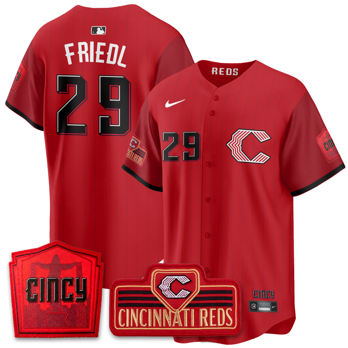Cincinnati Reds 2026 City Connect Limited Premier Vapor Men Jersey - All Stitched
