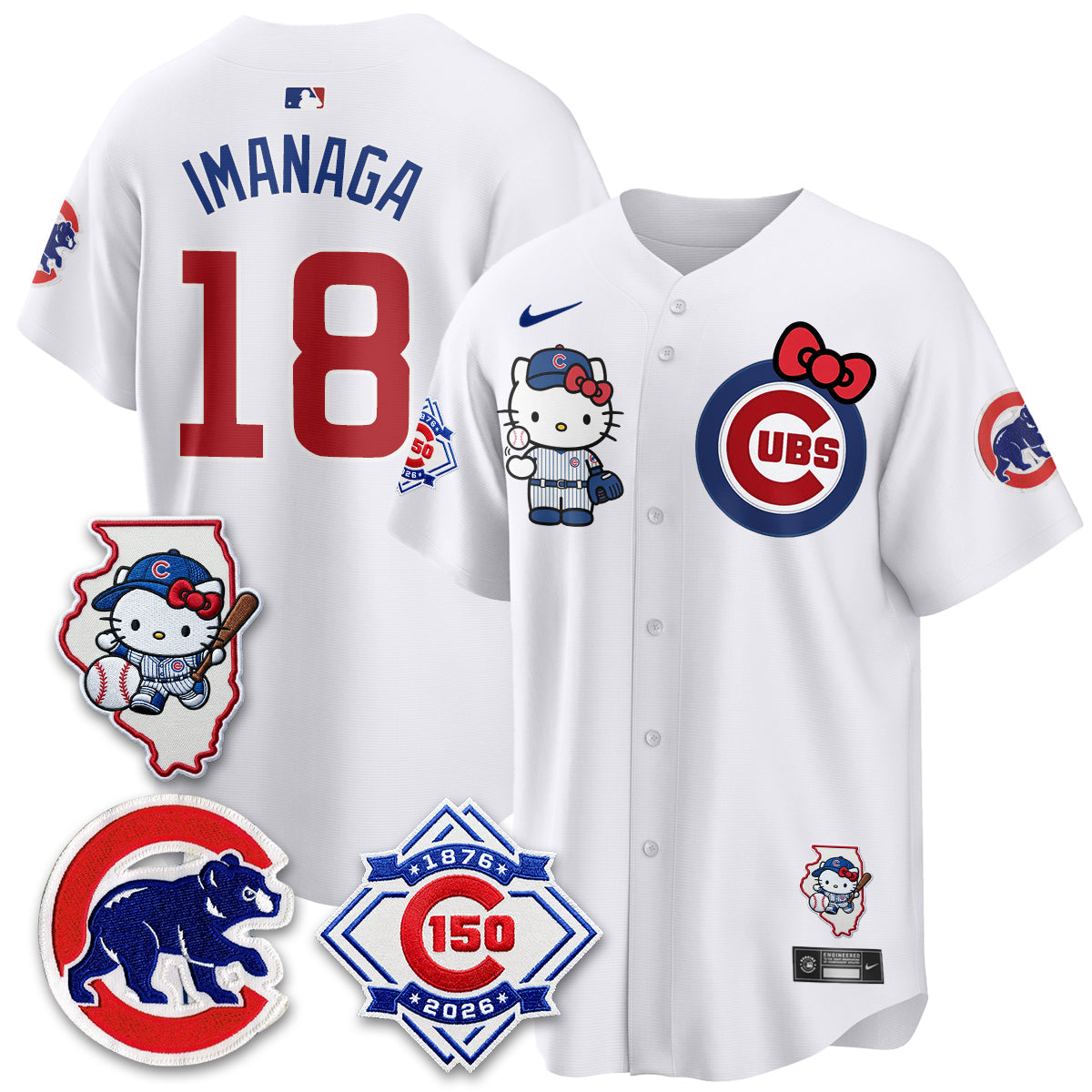 Chicago Cubs x Meow KT Vapor Premier Limited Jersey - All Stitched V2