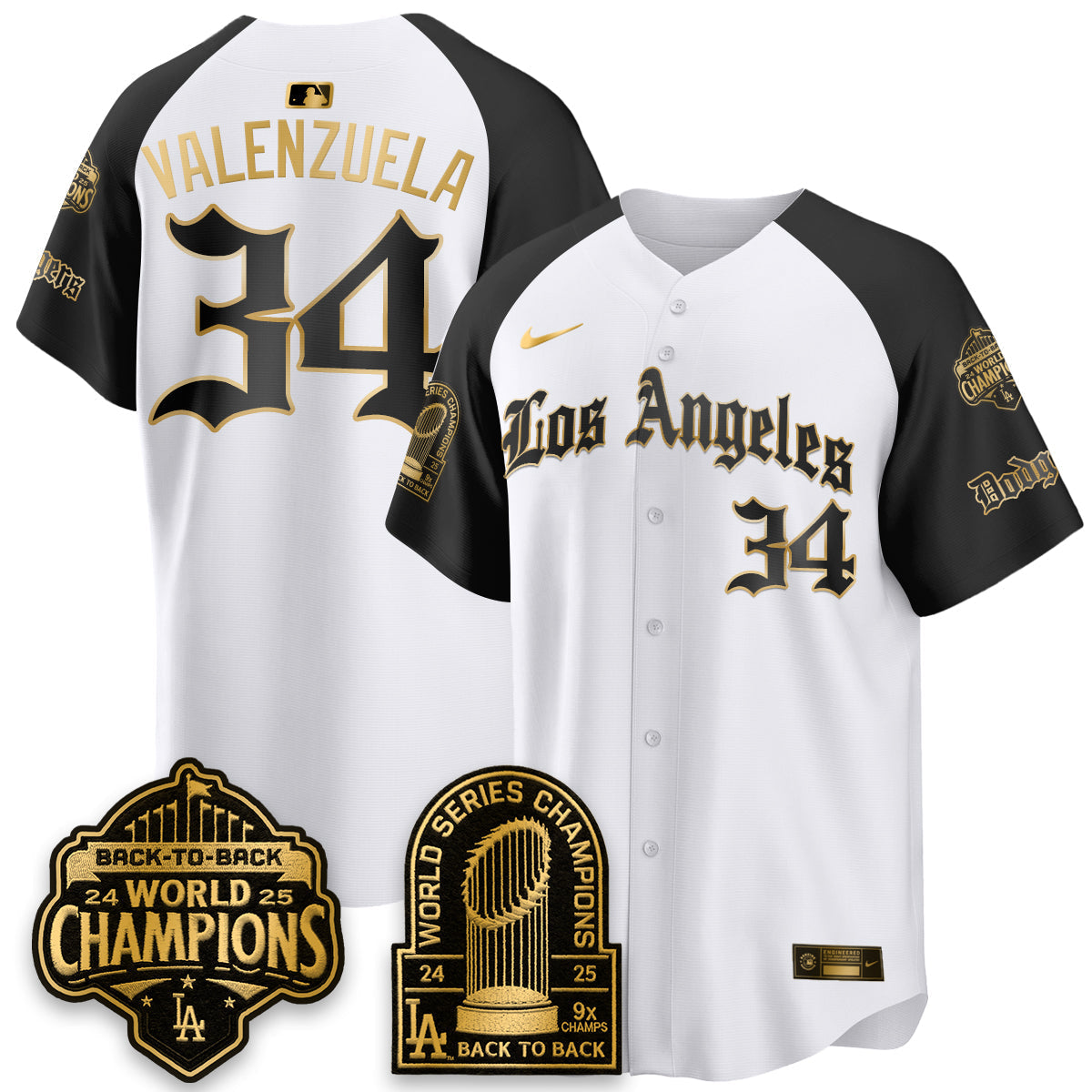 LAD WS Champions Back 2 Back Patch Vapor Premier Limited Gothic Edition Jersey - Stitched
