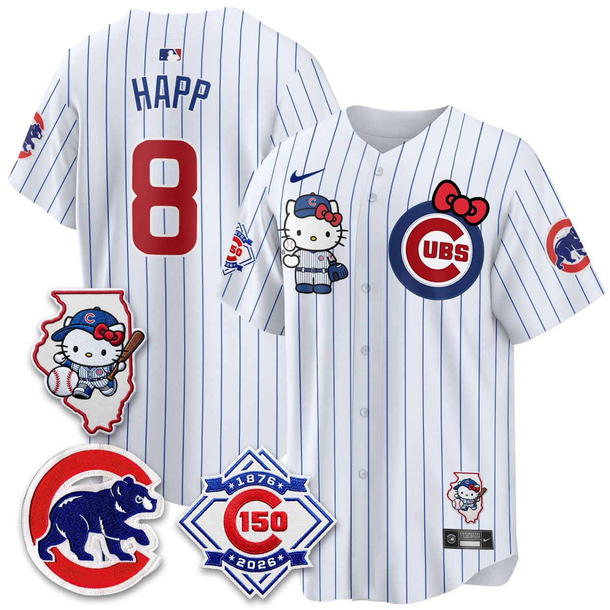 Chicago Cubs x Meow KT Vapor Premier Limited Jersey - All Stitched V2