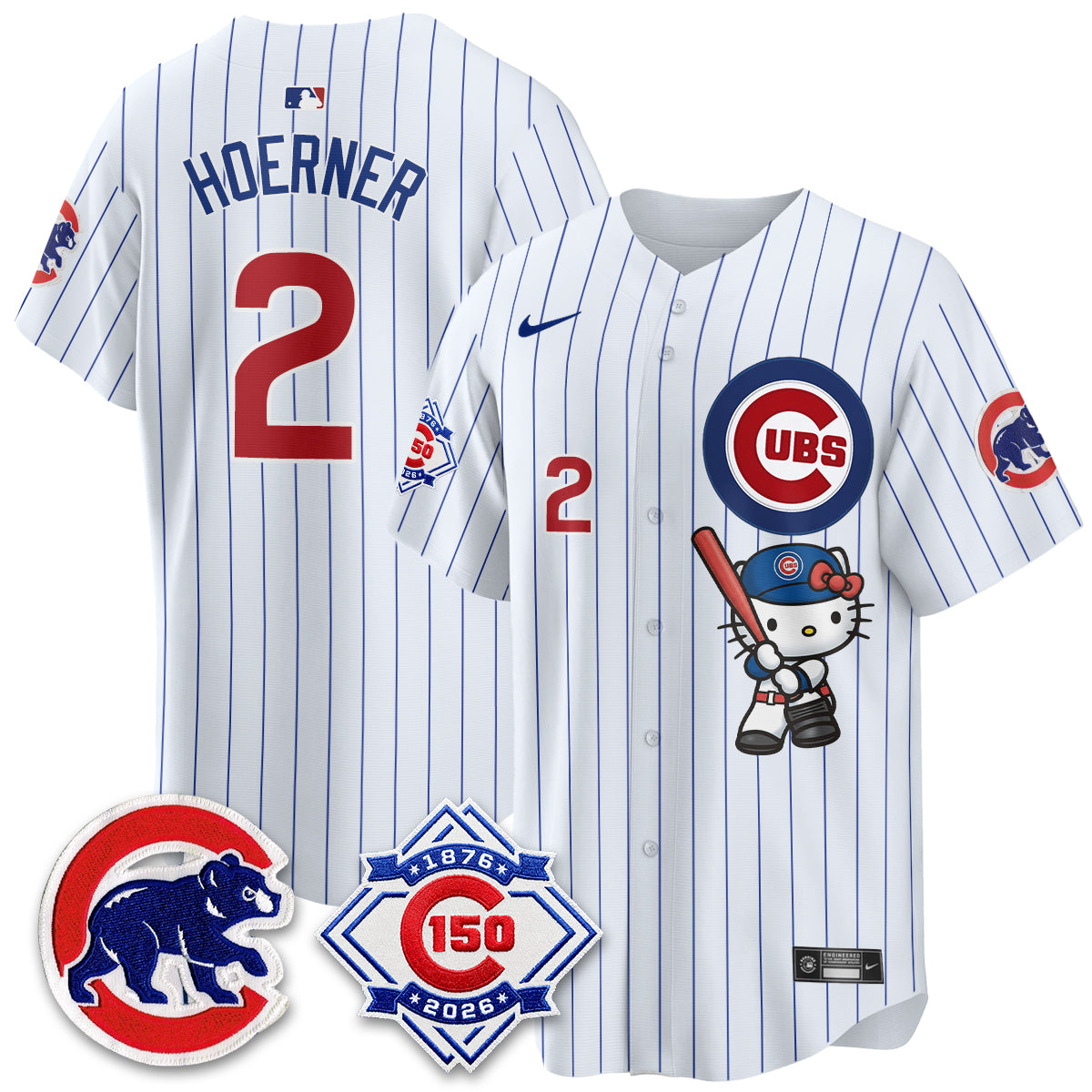 Chicago Cubs x Meow KT Vapor Premier Limited Jersey - All Stitched