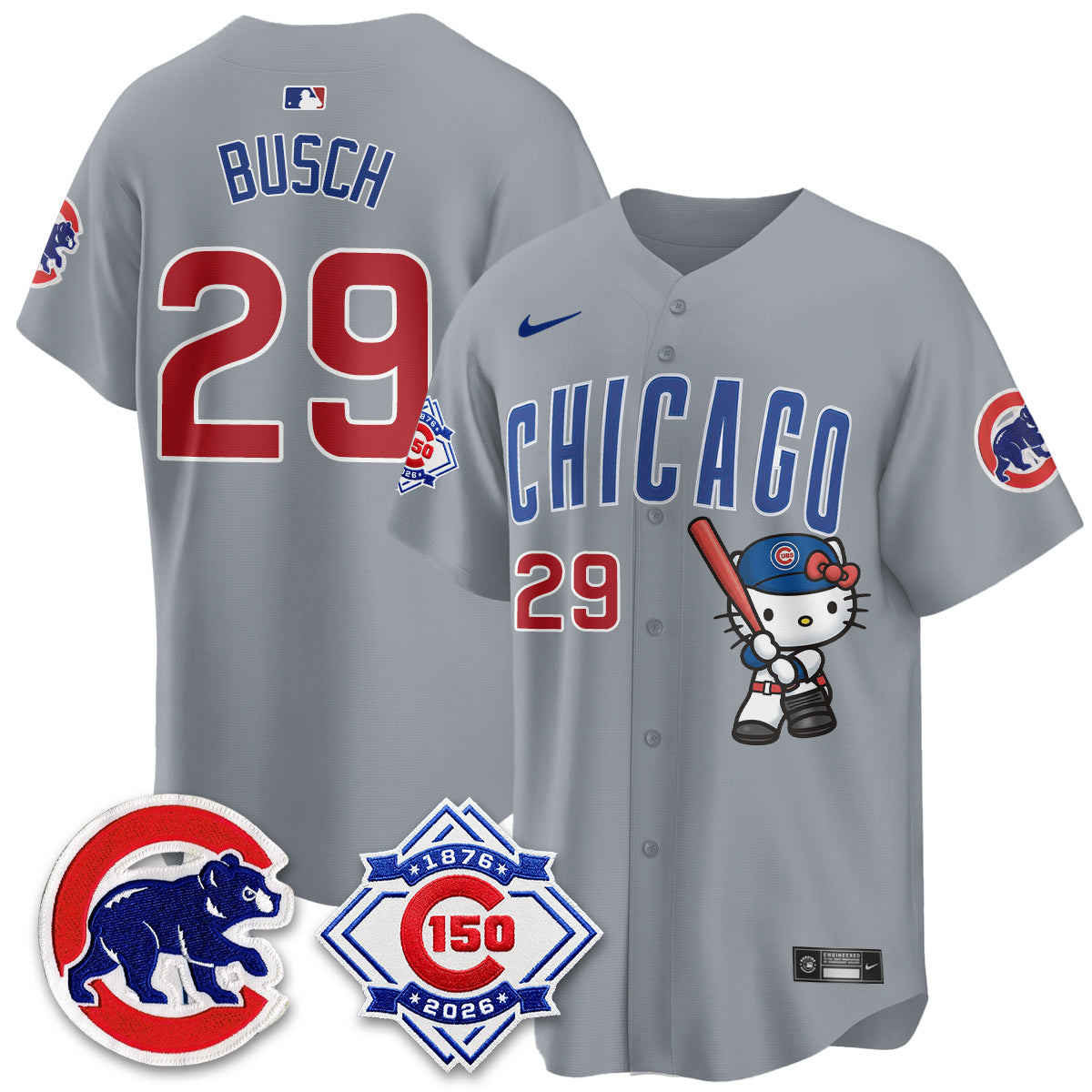 Chicago Cubs x Meow KT Vapor Premier Limited Jersey - All Stitched