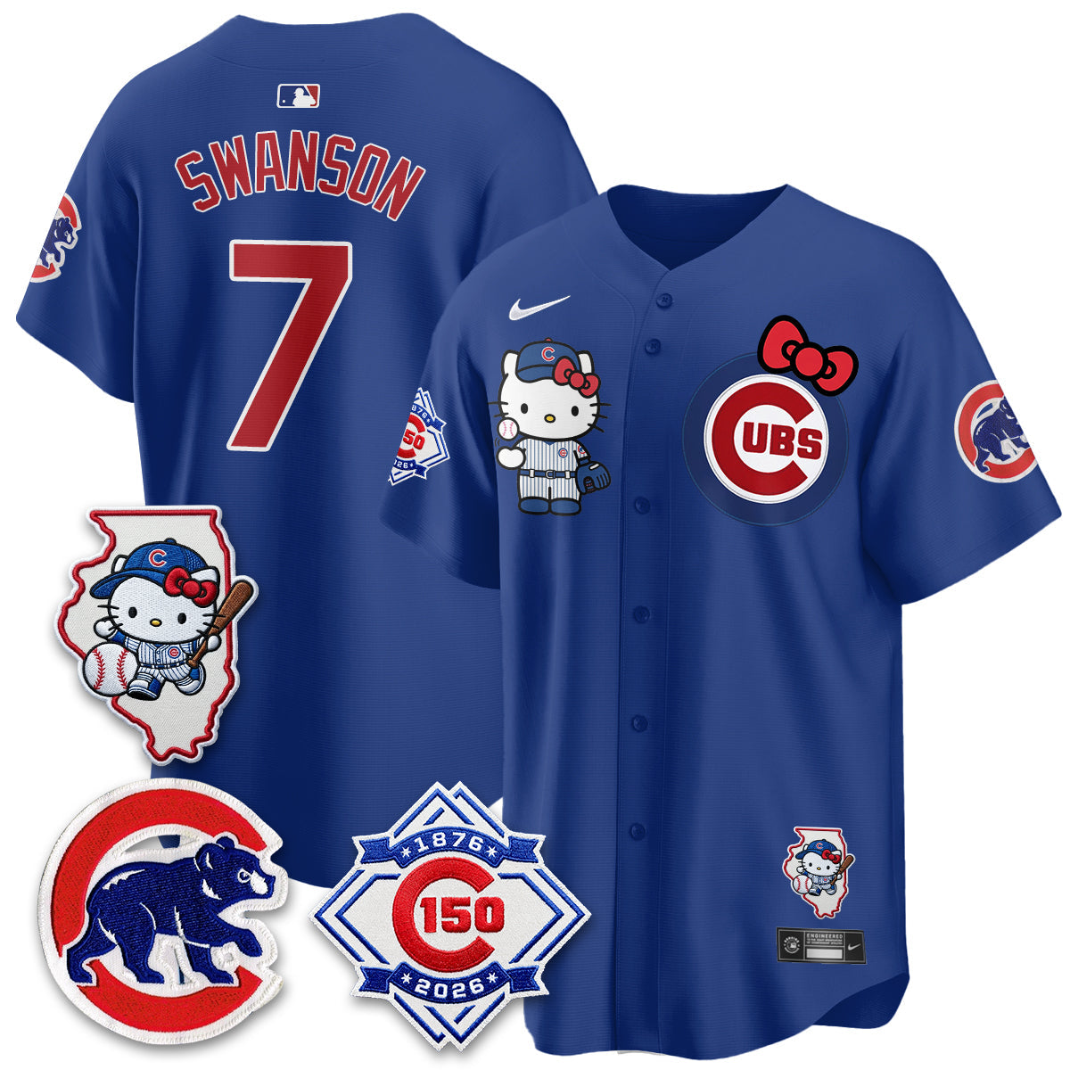 Chicago Cubs x Meow KT Vapor Premier Limited Jersey - All Stitched V2