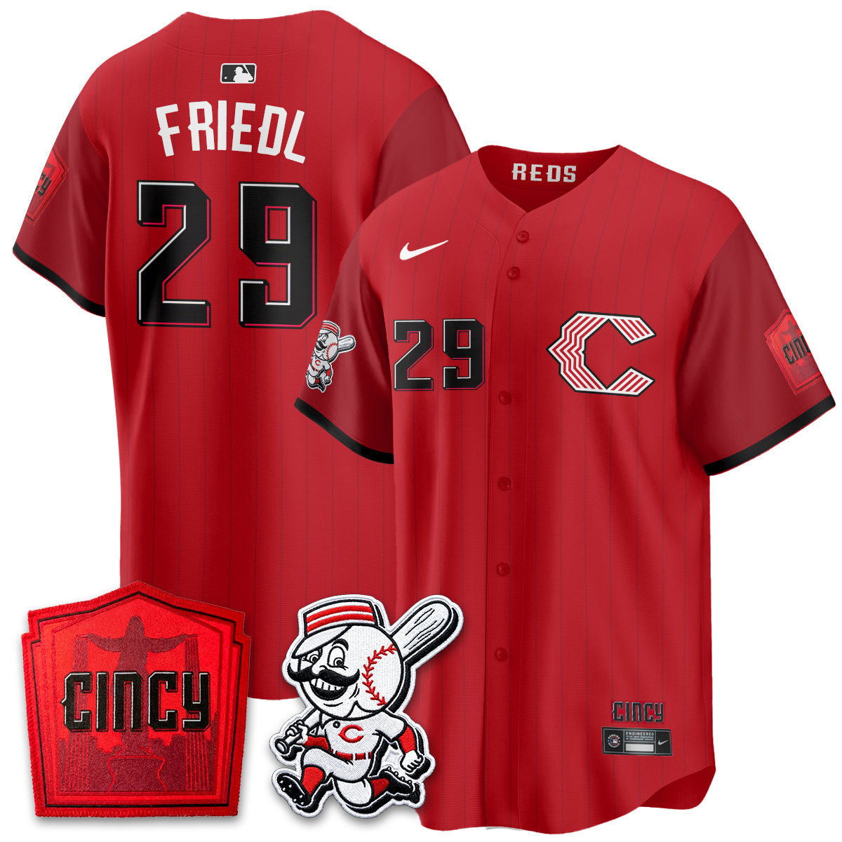Cincinnati Reds 2026 City Connect Limited Premier Vapor Jersey - All Stitched