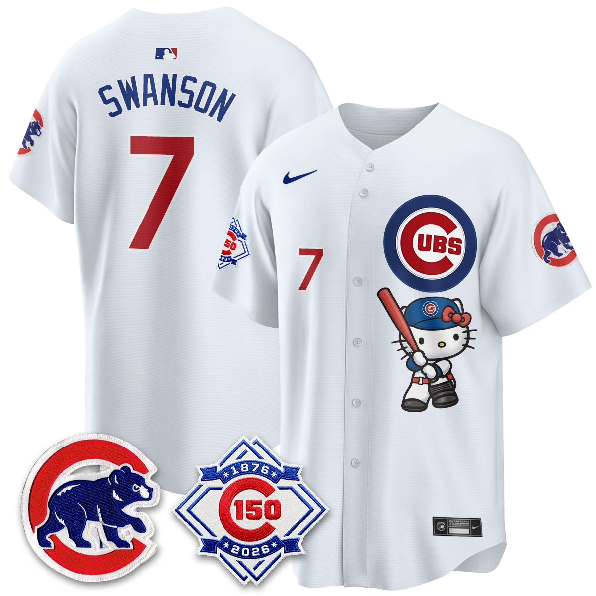 Chicago Cubs x Meow KT Vapor Premier Limited Jersey - All Stitched